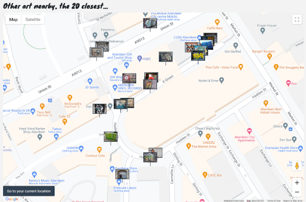 Art nearby map